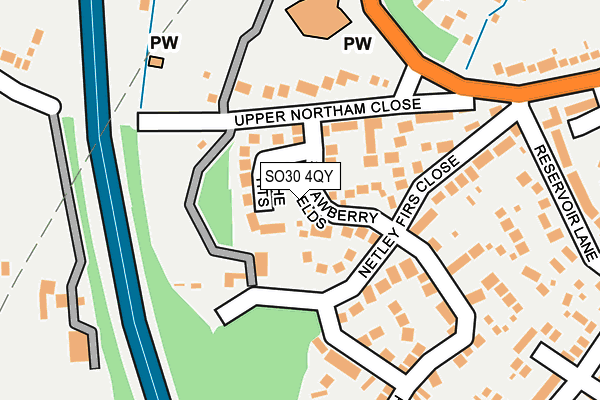 SO30 4QY map - OS OpenMap – Local (Ordnance Survey) SO30 4QY map - OS OpenMap – Local (Ordnance Survey)