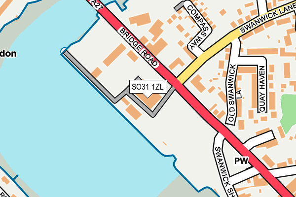 SO31 1ZL map - OS OpenMap – Local (Ordnance Survey) SO31 1ZL map - OS OpenMap – Local (Ordnance Survey)
