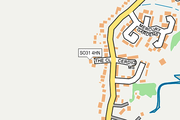 SO31 4HN map - OS OpenMap – Local (Ordnance Survey) SO31 4HN map - OS OpenMap – Local (Ordnance Survey)