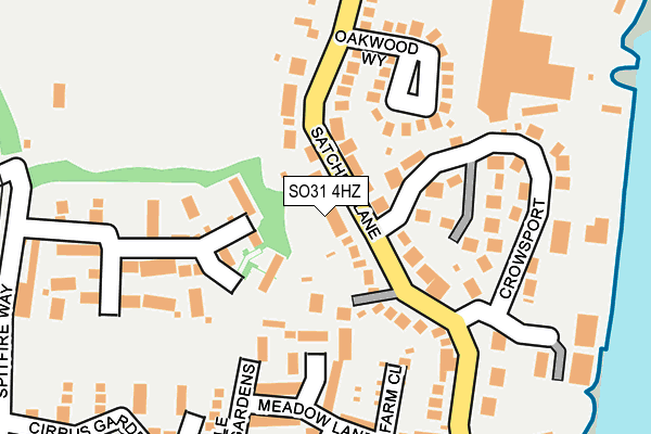 SO31 4HZ map - OS OpenMap – Local (Ordnance Survey) SO31 4HZ map - OS OpenMap – Local (Ordnance Survey)