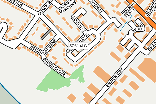 SO31 4LG map - OS OpenMap – Local (Ordnance Survey)