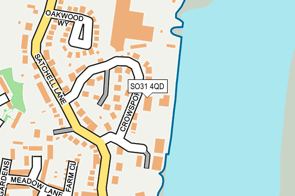 SO31 4QD map - OS OpenMap – Local (Ordnance Survey) SO31 4QD map - OS OpenMap – Local (Ordnance Survey)