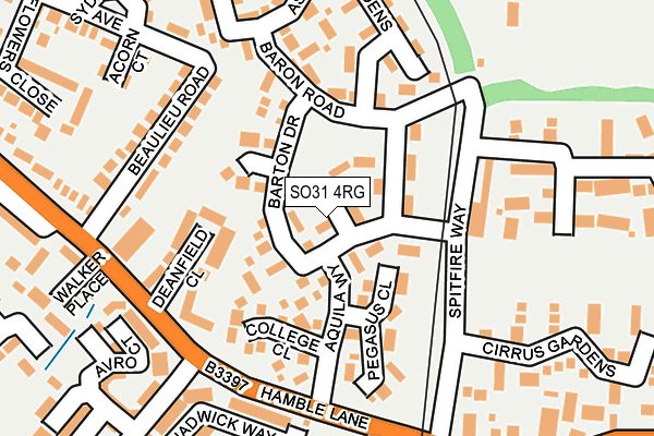 SO31 4RG map - OS OpenMap – Local (Ordnance Survey) SO31 4RG map - OS OpenMap – Local (Ordnance Survey)