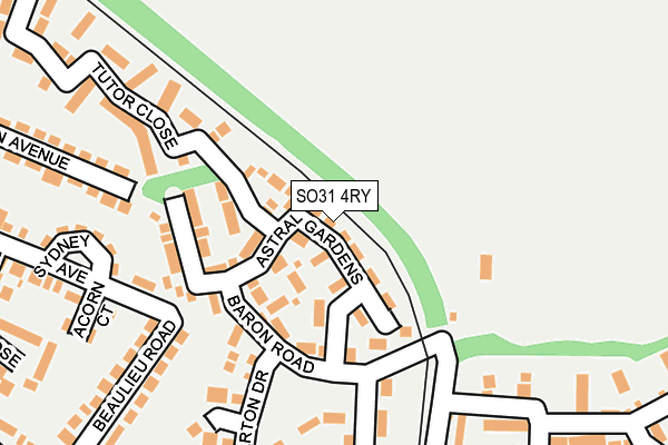 SO31 4RY map - OS OpenMap – Local (Ordnance Survey)