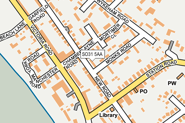 SO31 5AA map - OS OpenMap – Local (Ordnance Survey) SO31 5AA map - OS OpenMap – Local (Ordnance Survey)