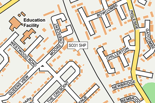 SO31 5HP map - OS OpenMap – Local (Ordnance Survey) SO31 5HP map - OS OpenMap – Local (Ordnance Survey)