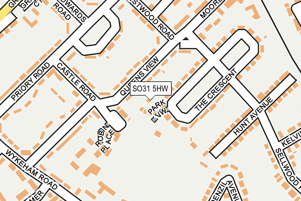 SO31 5HW map - OS OpenMap – Local (Ordnance Survey) SO31 5HW map - OS OpenMap – Local (Ordnance Survey)