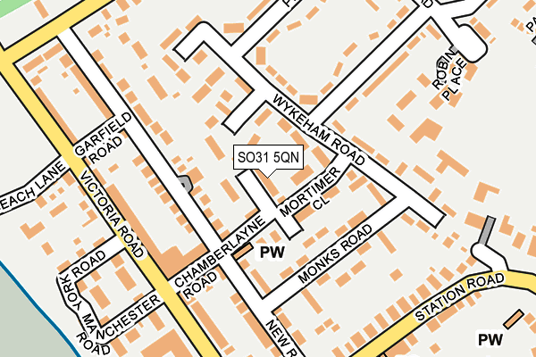 SO31 5QN map - OS OpenMap – Local (Ordnance Survey) SO31 5QN map - OS OpenMap – Local (Ordnance Survey)