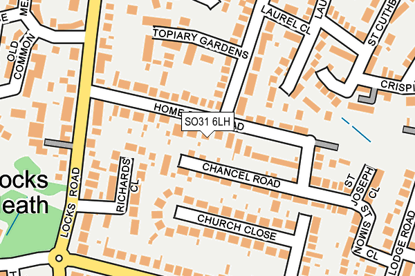 SO31 6LH map - OS OpenMap – Local (Ordnance Survey) SO31 6LH map - OS OpenMap – Local (Ordnance Survey)