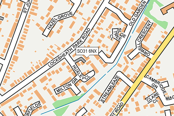 SO31 6NX map - OS OpenMap – Local (Ordnance Survey) SO31 6NX map - OS OpenMap – Local (Ordnance Survey)