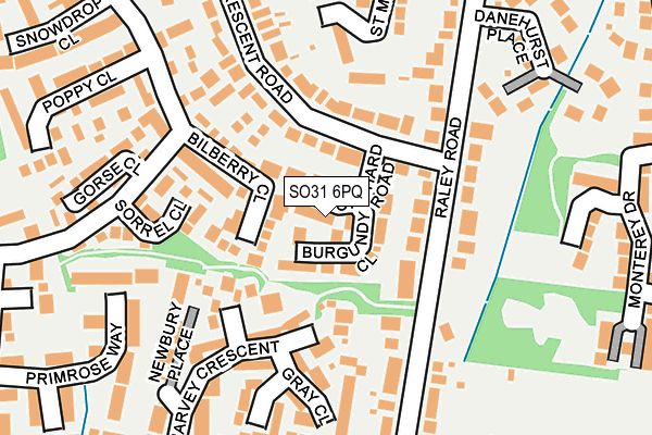 SO31 6PQ map - OS OpenMap – Local (Ordnance Survey) SO31 6PQ map - OS OpenMap – Local (Ordnance Survey)