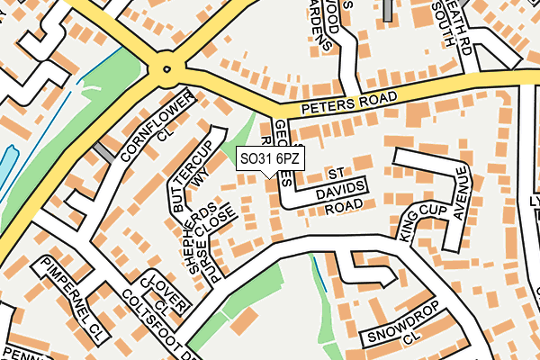 SO31 6PZ map - OS OpenMap – Local (Ordnance Survey) SO31 6PZ map - OS OpenMap – Local (Ordnance Survey)