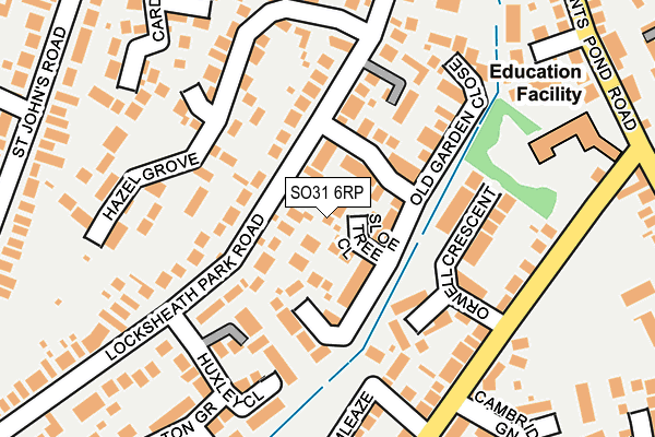 SO31 6RP map - OS OpenMap – Local (Ordnance Survey) SO31 6RP map - OS OpenMap – Local (Ordnance Survey)