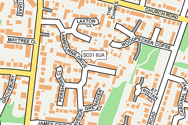 SO31 6UA map - OS OpenMap – Local (Ordnance Survey) SO31 6UA map - OS OpenMap – Local (Ordnance Survey)
