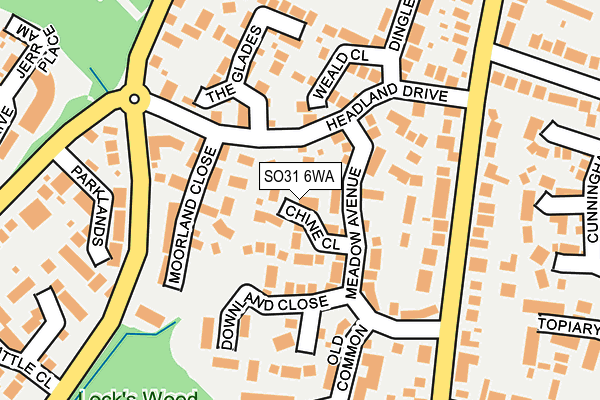 SO31 6WA map - OS OpenMap – Local (Ordnance Survey) SO31 6WA map - OS OpenMap – Local (Ordnance Survey)