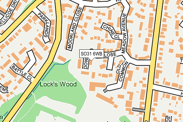 SO31 6WB map - OS OpenMap – Local (Ordnance Survey) SO31 6WB map - OS OpenMap – Local (Ordnance Survey)
