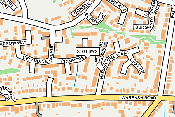 SO31 6WX map - OS OpenMap – Local (Ordnance Survey) SO31 6WX map - OS OpenMap – Local (Ordnance Survey)