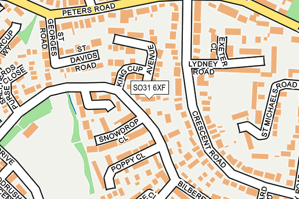SO31 6XF map - OS OpenMap – Local (Ordnance Survey) SO31 6XF map - OS OpenMap – Local (Ordnance Survey)