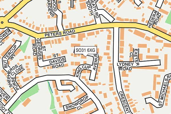 SO31 6XG map - OS OpenMap – Local (Ordnance Survey) SO31 6XG map - OS OpenMap – Local (Ordnance Survey)
