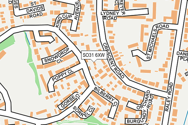 SO31 6XW map - OS OpenMap – Local (Ordnance Survey) SO31 6XW map - OS OpenMap – Local (Ordnance Survey)
