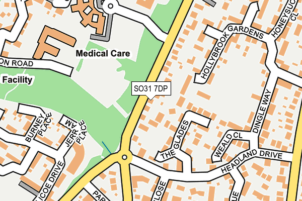 SO31 7DP map - OS OpenMap – Local (Ordnance Survey) SO31 7DP map - OS OpenMap – Local (Ordnance Survey)