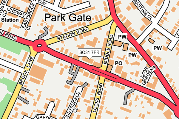 SO31 7FR map - OS OpenMap – Local (Ordnance Survey) SO31 7FR map - OS OpenMap – Local (Ordnance Survey)
