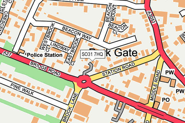 SO31 7HQ map - OS OpenMap – Local (Ordnance Survey) SO31 7HQ map - OS OpenMap – Local (Ordnance Survey)