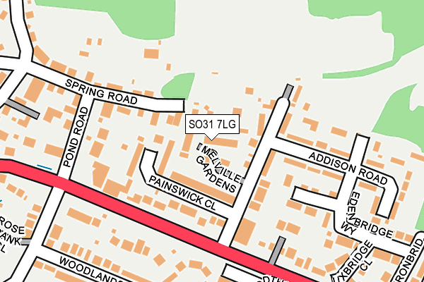 SO31 7LG map - OS OpenMap – Local (Ordnance Survey) SO31 7LG map - OS OpenMap – Local (Ordnance Survey)
