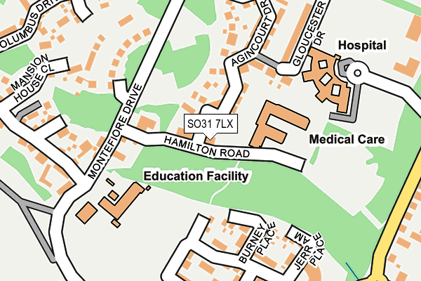 SO31 7LX map - OS OpenMap – Local (Ordnance Survey) SO31 7LX map - OS OpenMap – Local (Ordnance Survey)