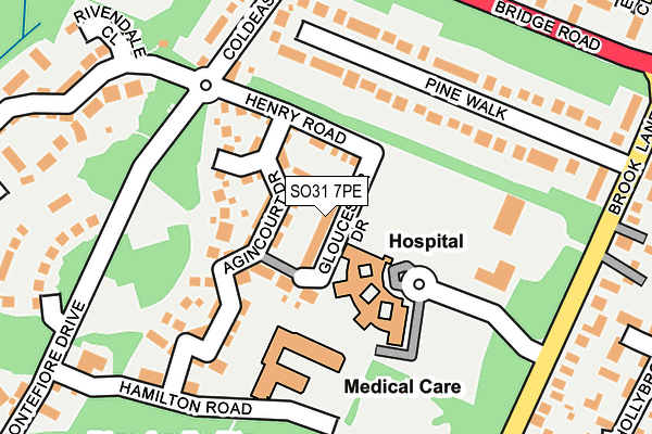 SO31 7PE map - OS OpenMap – Local (Ordnance Survey) SO31 7PE map - OS OpenMap – Local (Ordnance Survey)