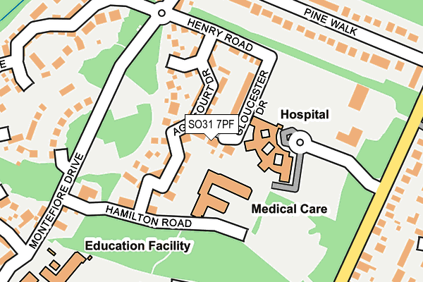 SO31 7PF map - OS OpenMap – Local (Ordnance Survey) SO31 7PF map - OS OpenMap – Local (Ordnance Survey)