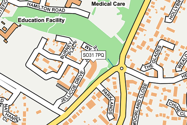 SO31 7PQ map - OS OpenMap – Local (Ordnance Survey) SO31 7PQ map - OS OpenMap – Local (Ordnance Survey)