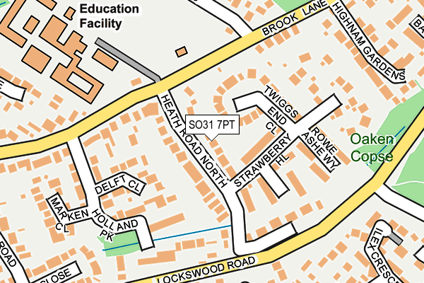 SO31 7PT map - OS OpenMap – Local (Ordnance Survey) SO31 7PT map - OS OpenMap – Local (Ordnance Survey)