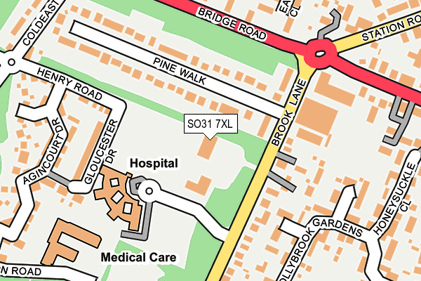 SO31 7XL map - OS OpenMap – Local (Ordnance Survey) SO31 7XL map - OS OpenMap – Local (Ordnance Survey)