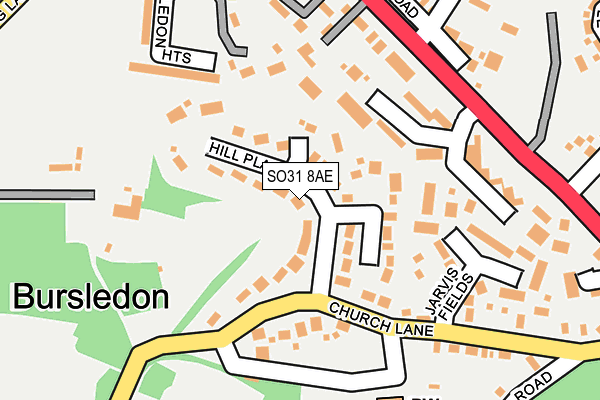 SO31 8AE map - OS OpenMap – Local (Ordnance Survey) SO31 8AE map - OS OpenMap – Local (Ordnance Survey)