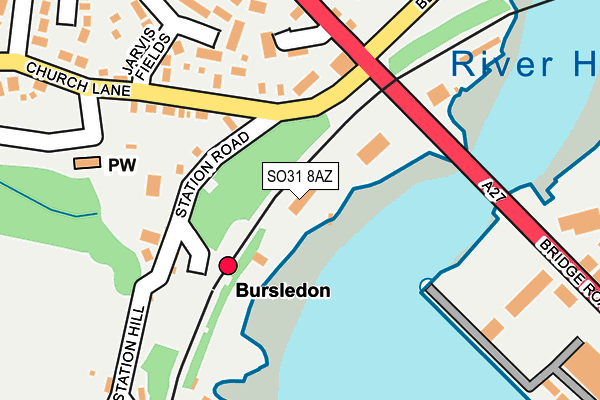 SO31 8AZ map - OS OpenMap – Local (Ordnance Survey) SO31 8AZ map - OS OpenMap – Local (Ordnance Survey)