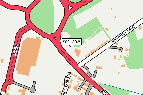 SO31 8DW map - OS OpenMap – Local (Ordnance Survey) SO31 8DW map - OS OpenMap – Local (Ordnance Survey)