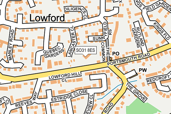 SO31 8ES map - OS OpenMap – Local (Ordnance Survey) SO31 8ES map - OS OpenMap – Local (Ordnance Survey)