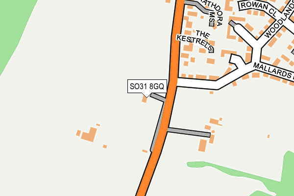 SO31 8GQ map - OS OpenMap – Local (Ordnance Survey) SO31 8GQ map - OS OpenMap – Local (Ordnance Survey)