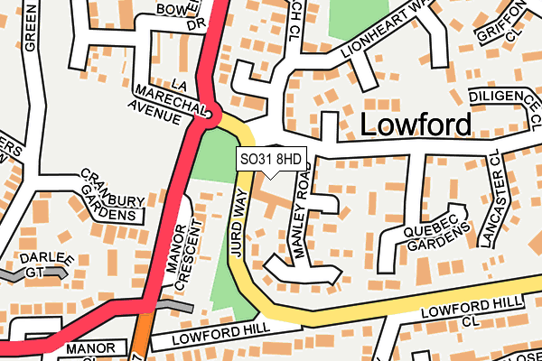 SO31 8HD map - OS OpenMap – Local (Ordnance Survey) SO31 8HD map - OS OpenMap – Local (Ordnance Survey)