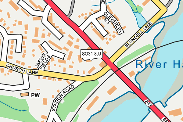SO31 8JJ map - OS OpenMap – Local (Ordnance Survey)