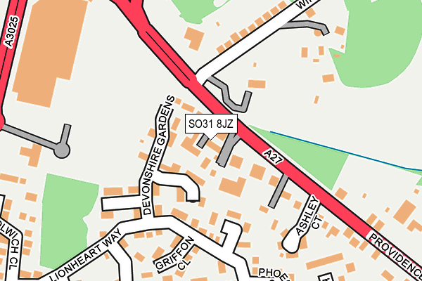 SO31 8JZ map - OS OpenMap – Local (Ordnance Survey) SO31 8JZ map - OS OpenMap – Local (Ordnance Survey)