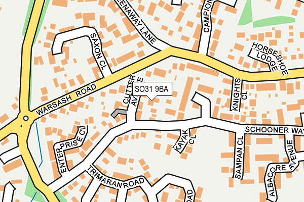 SO31 9BA map - OS OpenMap – Local (Ordnance Survey) SO31 9BA map - OS OpenMap – Local (Ordnance Survey)