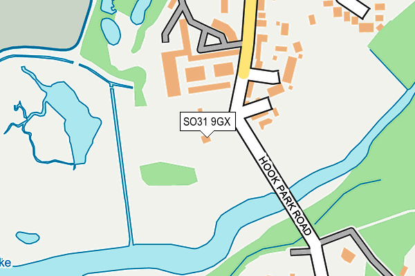SO31 9GX map - OS OpenMap – Local (Ordnance Survey) SO31 9GX map - OS OpenMap – Local (Ordnance Survey)