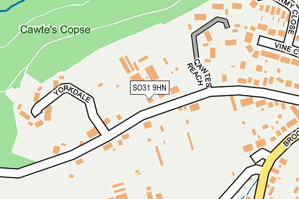 SO31 9HN map - OS OpenMap – Local (Ordnance Survey)