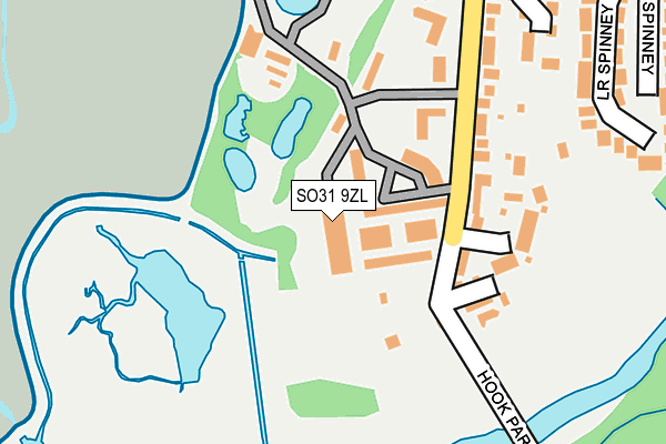 SO31 9ZL map - OS OpenMap – Local (Ordnance Survey) SO31 9ZL map - OS OpenMap – Local (Ordnance Survey)