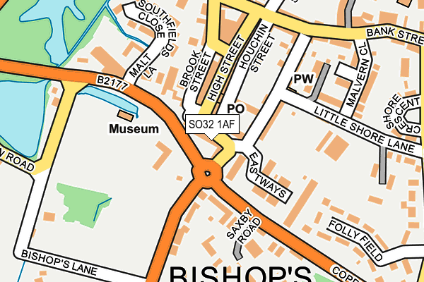 SO32 1AF map - OS OpenMap – Local (Ordnance Survey) SO32 1AF map - OS OpenMap – Local (Ordnance Survey)