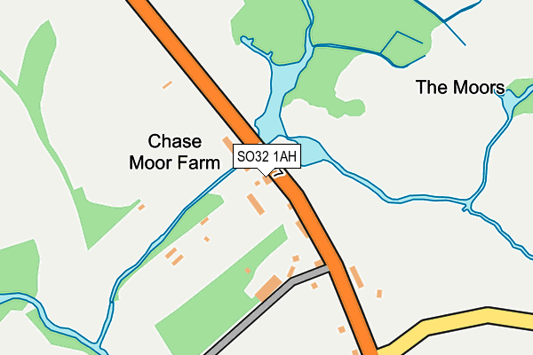 SO32 1AH map - OS OpenMap – Local (Ordnance Survey) SO32 1AH map - OS OpenMap – Local (Ordnance Survey)