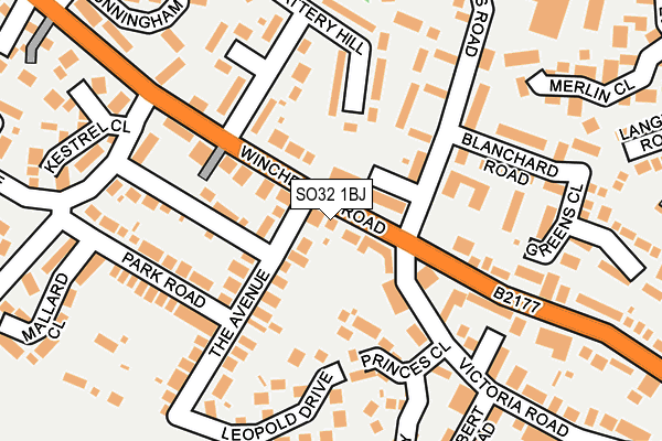 SO32 1BJ map - OS OpenMap – Local (Ordnance Survey) SO32 1BJ map - OS OpenMap – Local (Ordnance Survey)