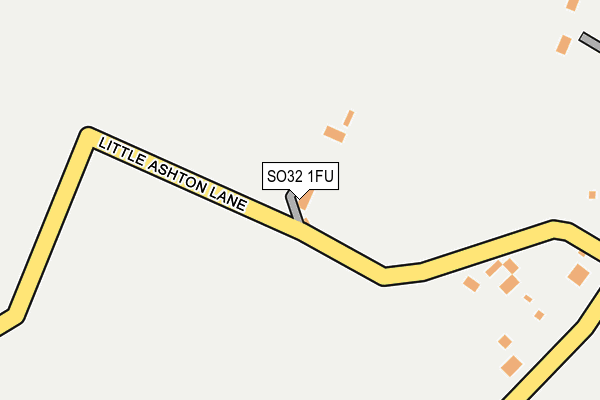 SO32 1FU map - OS OpenMap – Local (Ordnance Survey) SO32 1FU map - OS OpenMap – Local (Ordnance Survey)